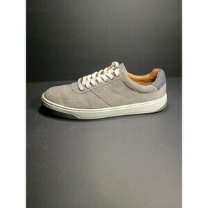 Peter Millar Vantage Low Top Sneakers Men Size 10 M Grey Navy Suede MA23XF61